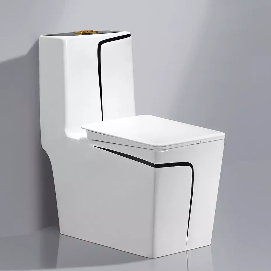 Modern New Golden Sanitary Ware Washdown One Piece Toilet Bowl for