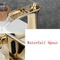 InArt Bathroom Single Lever Hole Basin Mixer Brass Basin High Neck Long Body Sink Faucet Gold Color - InArt-Studio