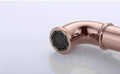 InArt Bathroom Single Lever Hole Basin Mixer Rose Gold Pillar Tap Brass High Neck Long Body Sink Faucet - InArt-Studio