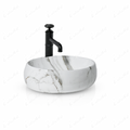 InArt Modern Table Top Wash Basin 40x31 CM Marble White - InArt-Studio