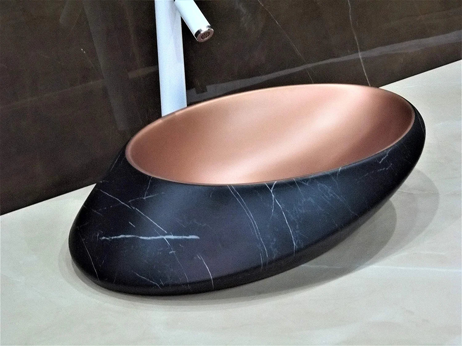 InArt Table Top Wash Basin Design 52 x 38 CM Black Matt - InArt-Studio