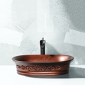 InArt Matt Wash Basin Table Top Design Copper Color 50 x 37 CM Counter Basin - InArt-Studio