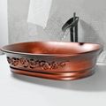 InArt Matt Wash Basin Table Top Design Copper Color 50 x 37 CM Counter Basin - InArt-Studio