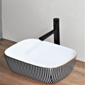 inart black 18x14 wash basin