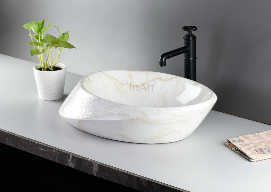 InArt Table Top Wash Basin Design 60 x 40 CM Marble - InArt-Studio