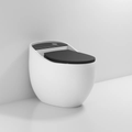 InArt Syphonic Washdown Flush Ceramic One Piece Western Toilet Commode - Water Closet Black White Glossy - InArt-Studio