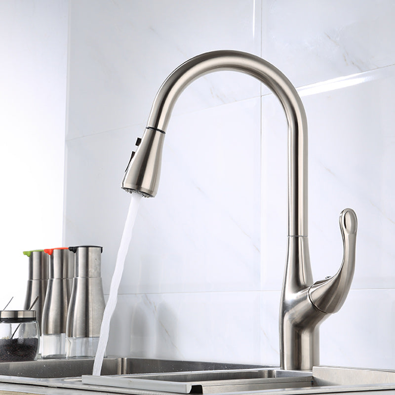 Inart Single Lever Kitchen Sink Mixer 360° Pull-down Sprayer Kitchen F