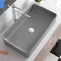 InArt Ceramic Counter or Table Top Wash Basin Matt Dark Grey 60 x 34 CM - InArt-Studio