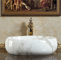 InArt Modern Table Top Wash Basin 40x31 CM Marble White - InArt-Studio