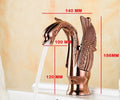 InArt Single Lever Basin Mixer Taps for Bathroom Brass Rose Gold - InArt-Studio