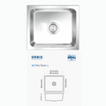 Nirali NG AISI 304 Grade Stainless Steel Single Bowl Kitchen Sink Orbis NG - InArt-Studio