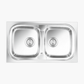 Nirali NG AISI 304 Grade Stainless Steel Double Bowl Kitchen Sink Pride NG - InArt-Studio