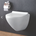 InArt Ceramic Wall Hung or Wall Mounted White Color Water Closet Toilet with Soft Seat Cover - InArt-Studio