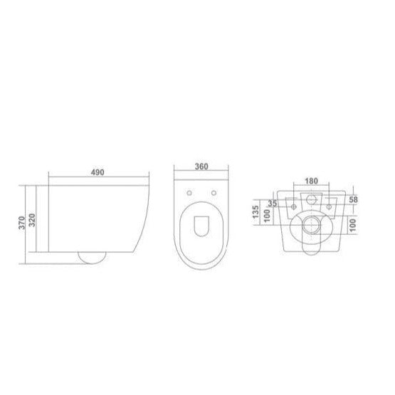 inart ceramic commode western water closet