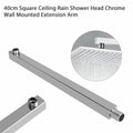 InArt SS304 Rainfall Shower Wall Mounted Rain Shower with 300 mm Shower Arm Chrome - InArt-Studio